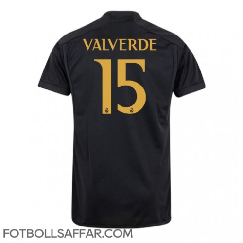 Real Madrid Federico Valverde #15 Tredjeställ 2023-24 Kortärmad